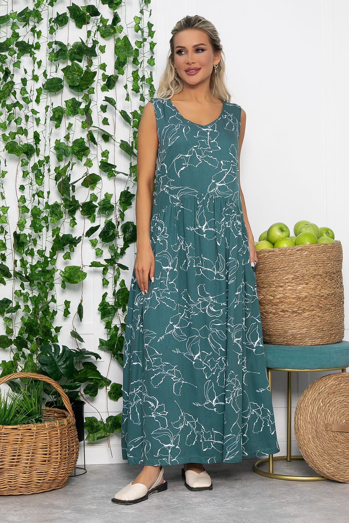 Сарафан Нерея (изумруд) П13570-1М