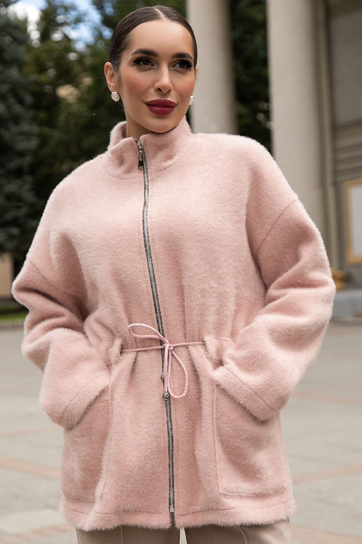 Пальто Альпака (пудра) Б14137-7М