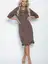 Платье Бостон (коричневое) П11442