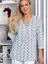 Блуза Статица (бело-сиреневая) Б13774-16М