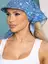Косынка с козырьком (пейсли, голубая) КК55