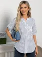 Блуза Сальма (белая/полоска) Б15538-4М