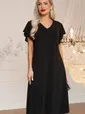 Платье вечернее Мелодия любви (черное) П14494-4М