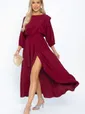 Платье Танго вдвоем (бордовое) П11824