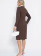 Платье Деловой стиль (шоколад) П12761-12М
