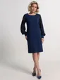 Платье Шарли (темно-синее) П15251-18М