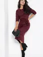 Платье Эврика (бордовое) П12344-10
