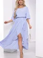 Платье Танго вдвоем (голубое) П12715-1