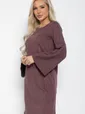 Платье Кейси (баклажан) П12572-10