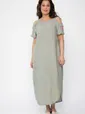 Платье В отпуск (зеленый меланж) П13708-8М