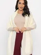 Вязаный палантин (молочный) ВП02-1М