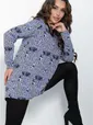 Блуза Фауна (синяя) Б11036