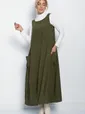 Сарафан В стиле бохо (хаки) П10627