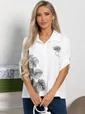 Блуза Экзотика (белая) Б15424-18М