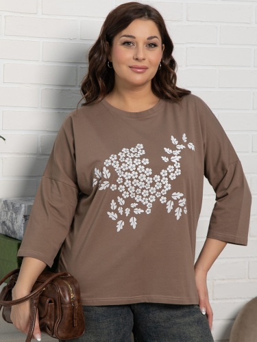 Блуза Ромашка (бежевая)