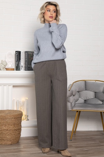 Брюки прямые Лиора (коричневые)