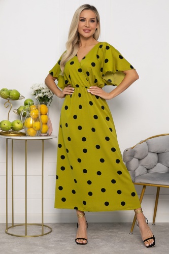 Платье Летнее настроение (лайм)