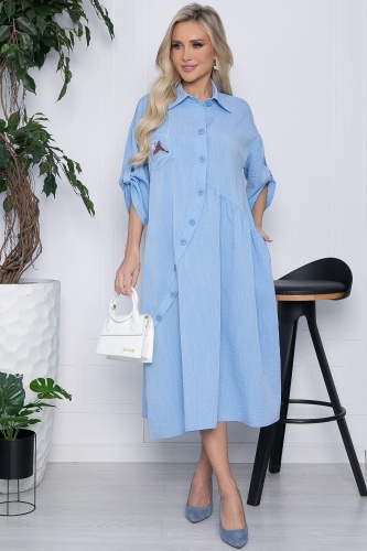 Платье Индира (голубое)