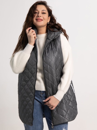 Жилет утепленный Фирменный стиль (графит)