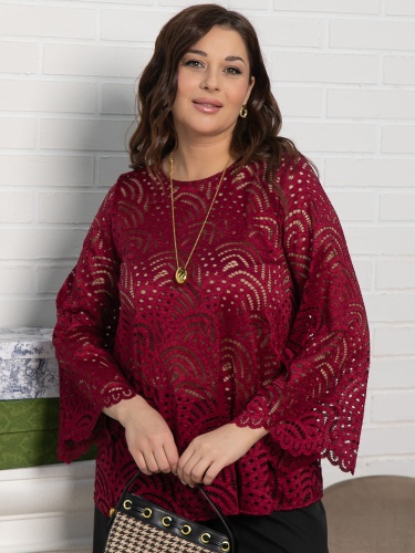 Блуза Лунная ночь (бордовая)