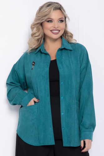 Рубашка Милолика (бирюзовая)