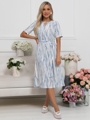 Платье Тоскана (голубо-белое)