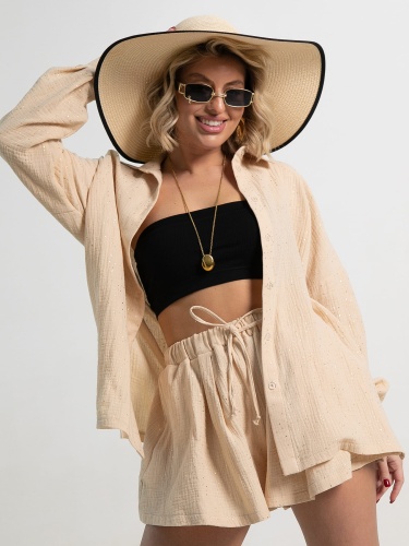 Костюм хлопковый Илария (бежевый)