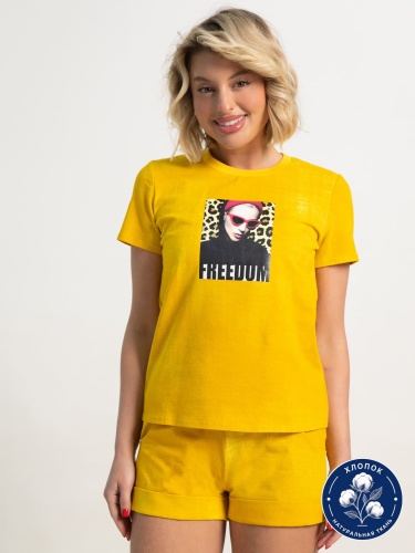 Костюм с шортами Тео (желтый)