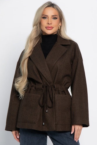 Пальто-пиджак (шоколад)