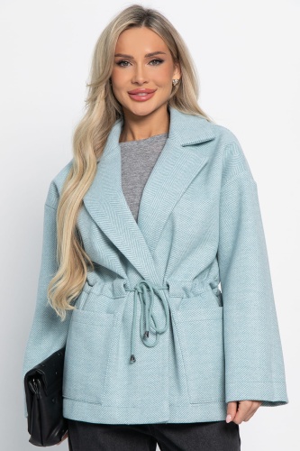 Пальто-пиджак (голубой)