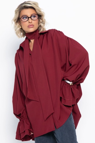Блуза Присцилла (бордовая)