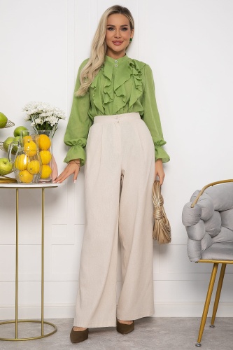 Брюки льняные Мэрлин (бежевые)