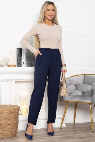 Брюки на резинке Инди (темно-синие)