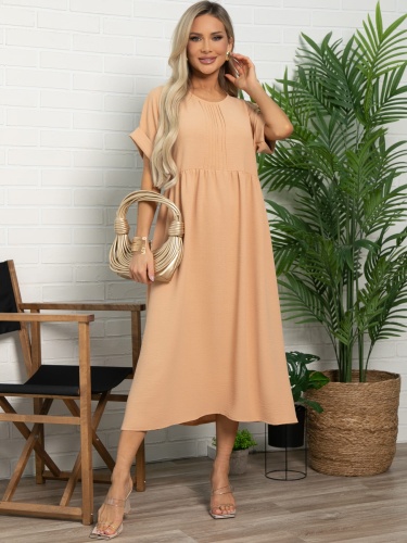 Платье бохо Элия (персик)