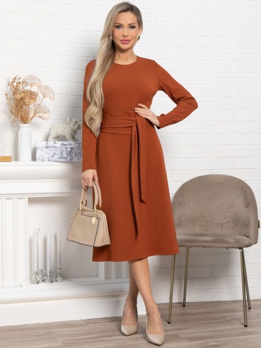 Платье Парижанка НЬЮ (терракотовое)