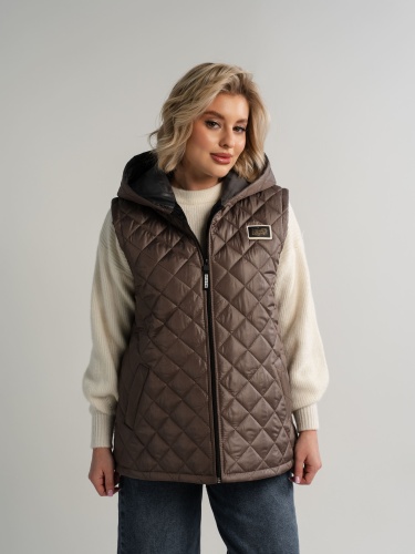 Жилет утепленный Дориана (кофе)