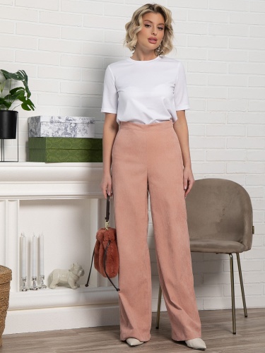 Брюки вельветовые Жанин (розовые)