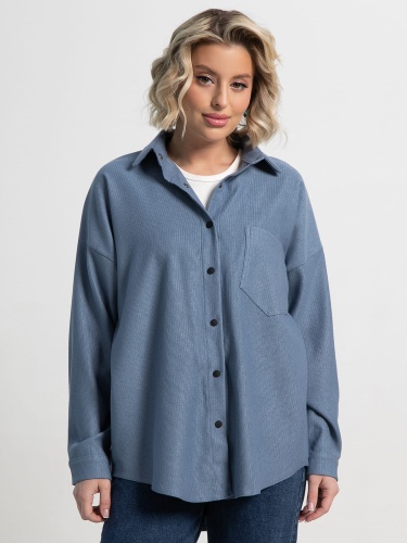 Рубашка Загадочная девушка (джинс)