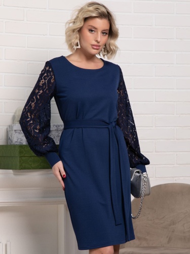 Платье Шарли (темно-синее)