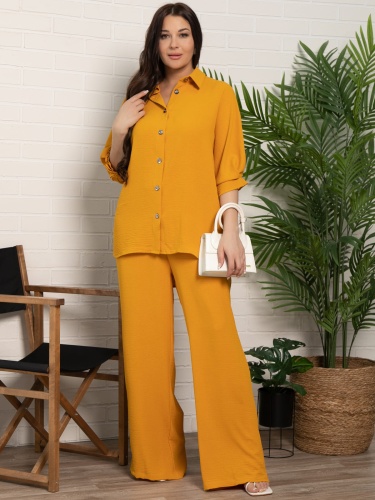 Костюм брючный Амира (горчица)