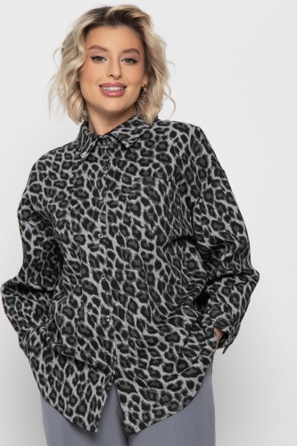 Рубашка Дарлин (серо-черная)