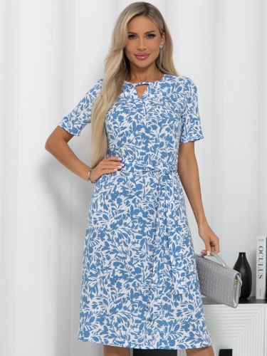 Платье Тоскана (бело-голубое)