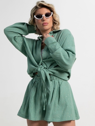 Костюм хлопковый Илария (оливковый)