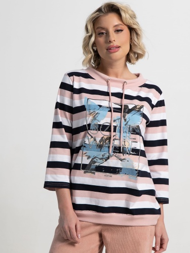 Джемпер Розалия (розово-синяя)