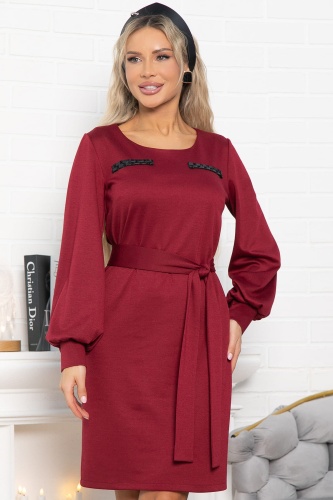 Платье Шарли (бордовое)