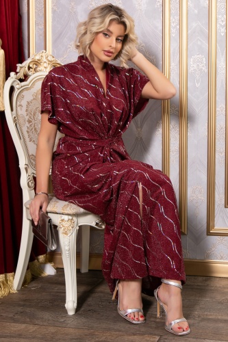 Платье Исландия (бордовое) П14814-30М