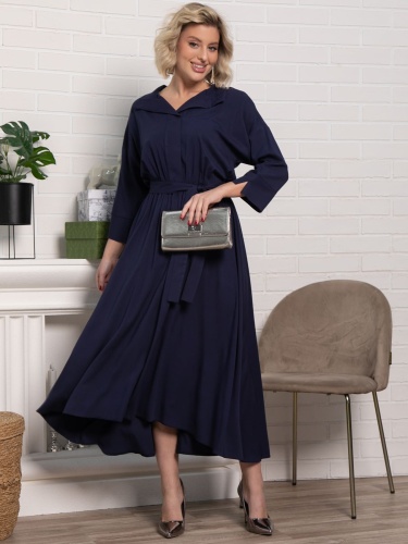 Платье Лорита (темно-синее)