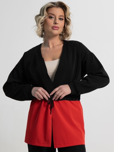 Жакет Мидней (черно-красный)