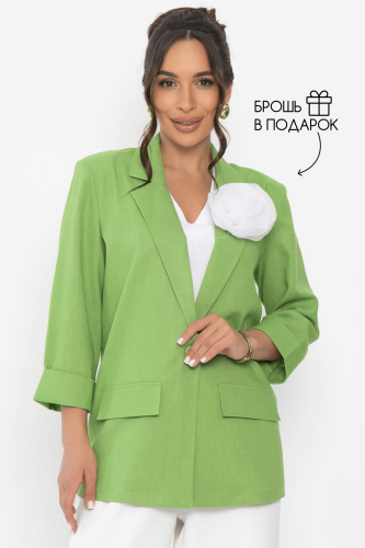 Пиджак льняной Мэрлин (зеленый)