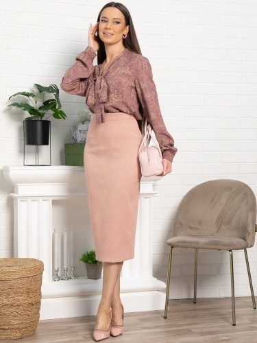 Юбка вельветовая Ялта (розовая)